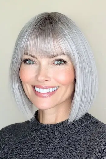  Class ic Silver Bob with Bangs shade