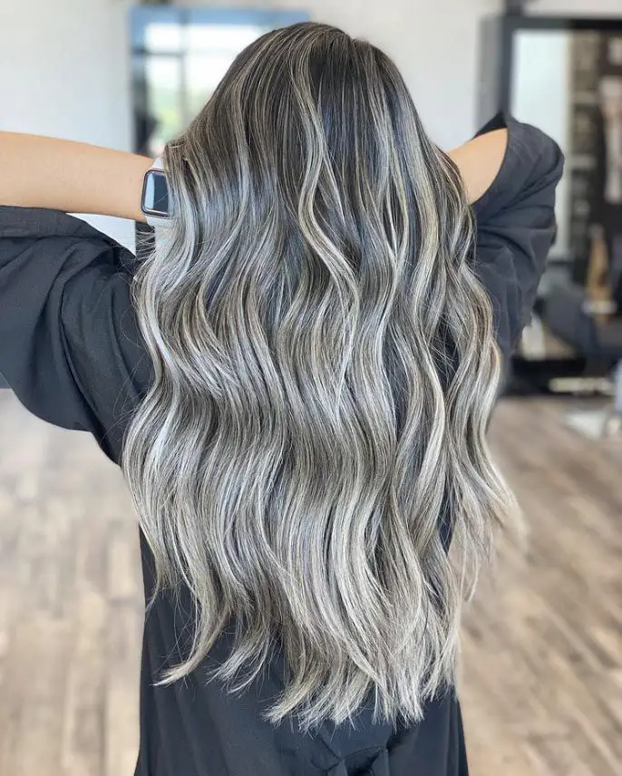  Ash Ombre Curls hair