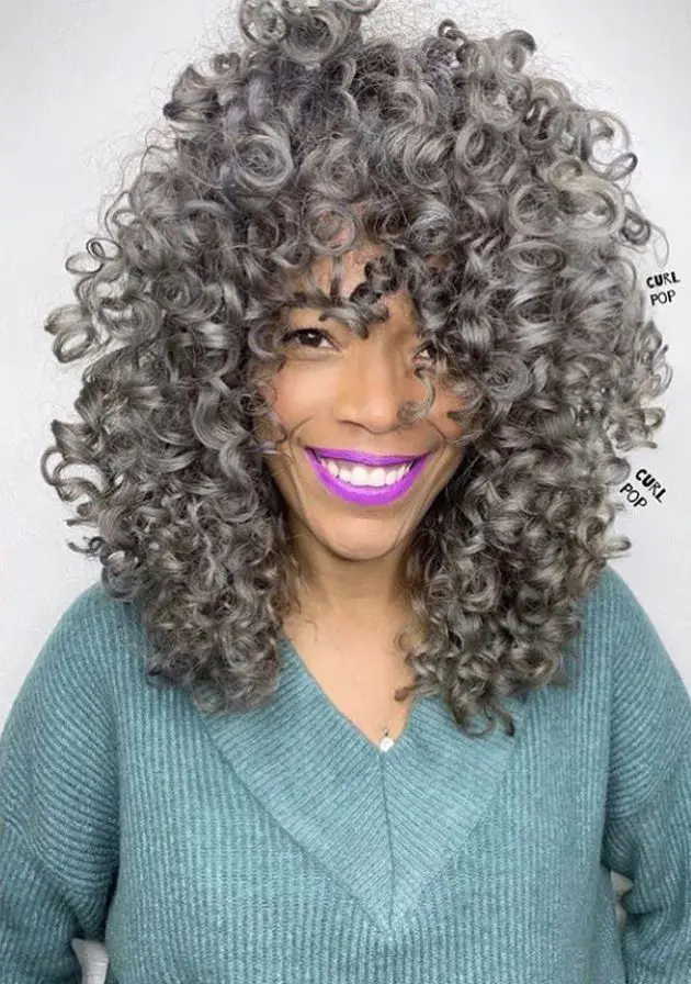 Ash Ombre Curls shade