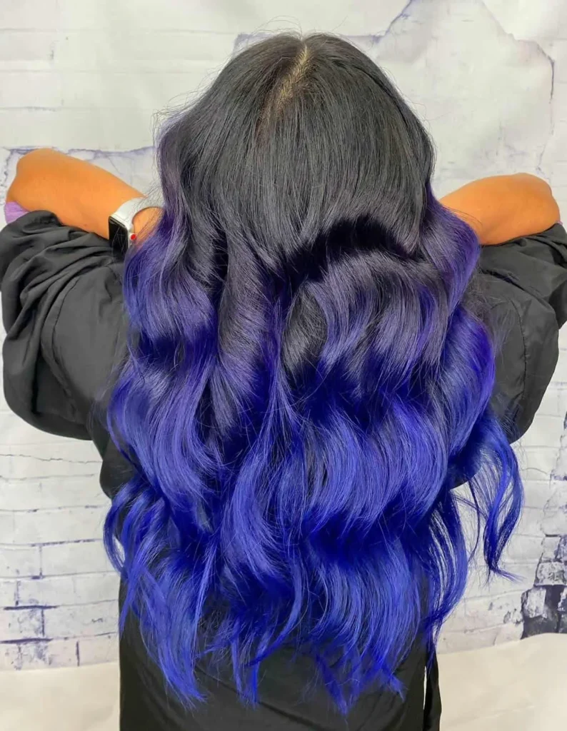 Blue and Purple Hair