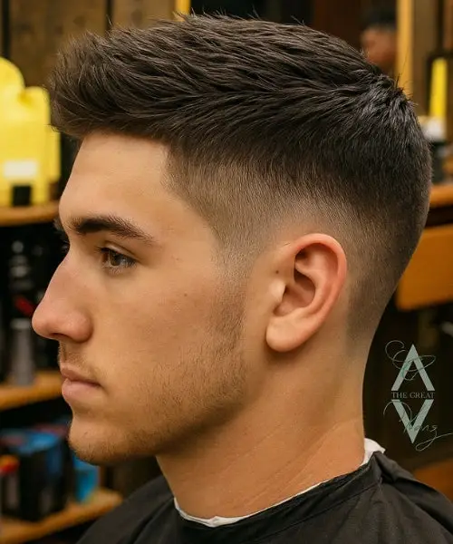 Skin Fade with Quiff
