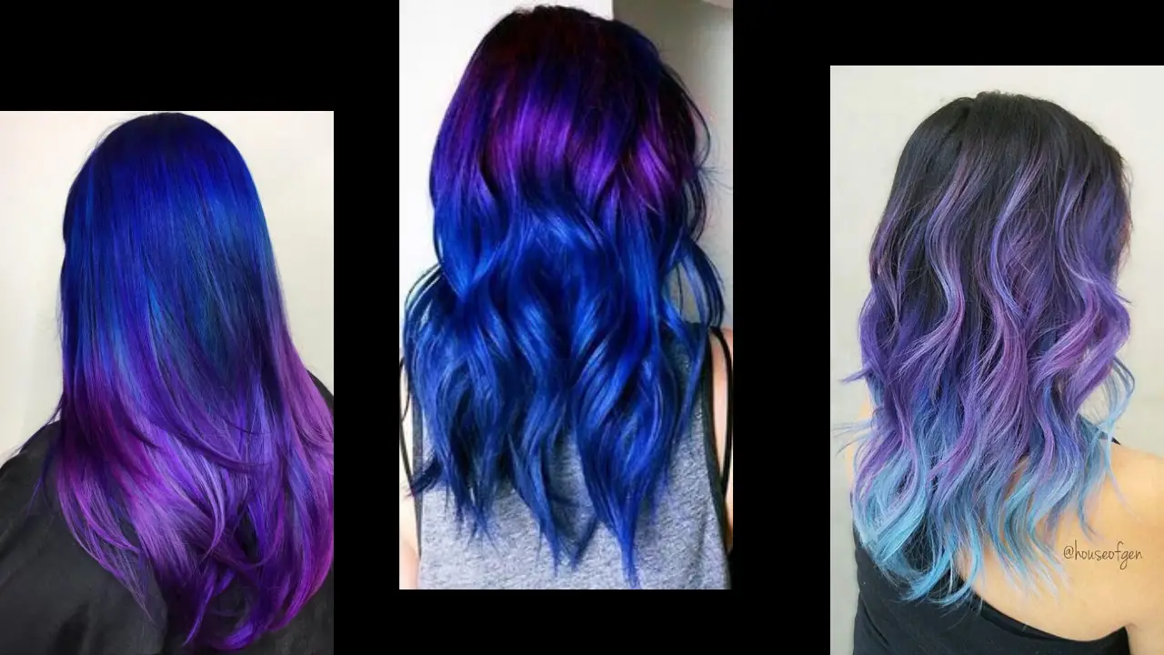 Blue and Purple Hair