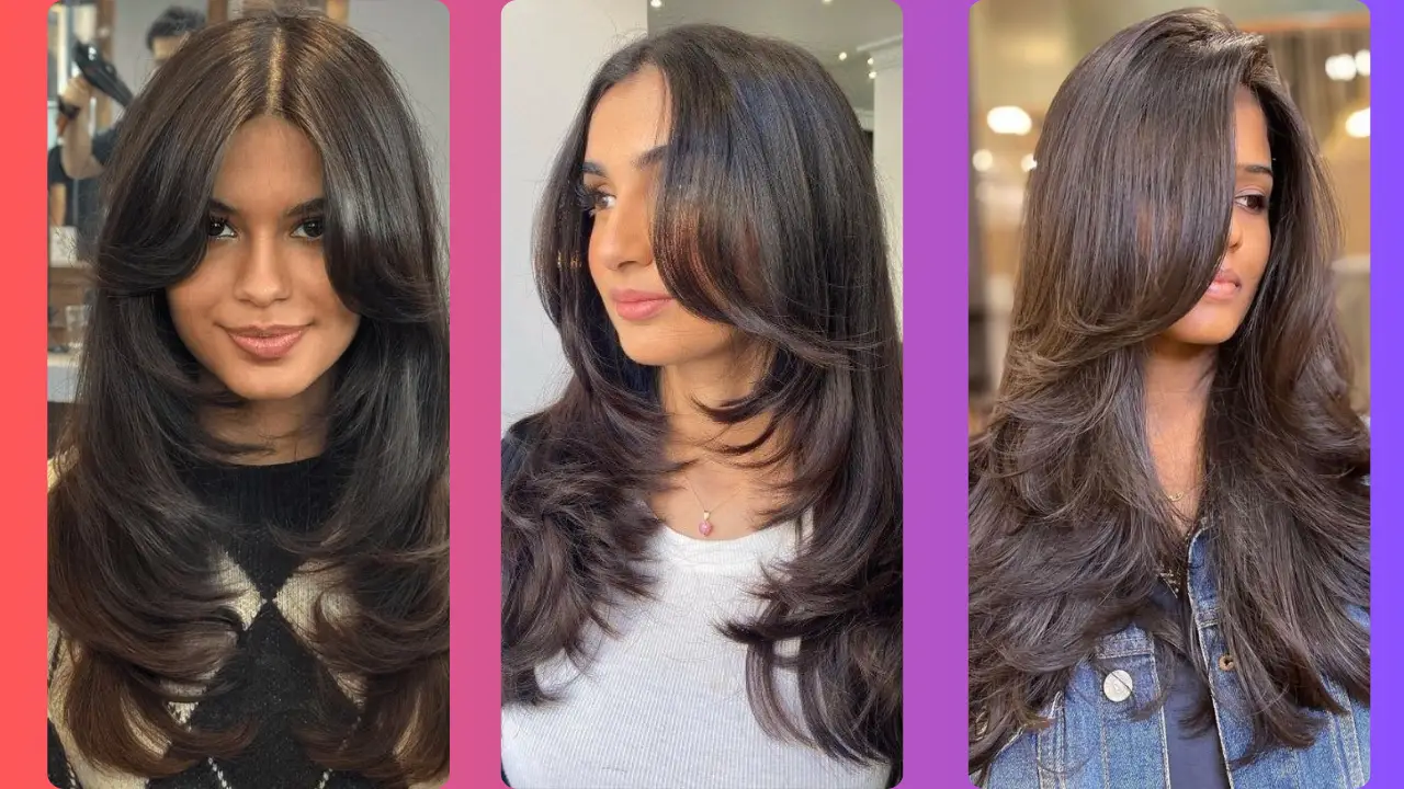 Butterfly Haircut with Curtain Bangs