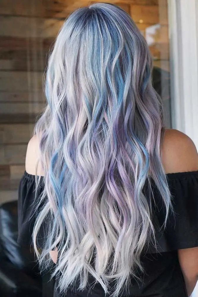  Pastel Blue and Lavender Hair