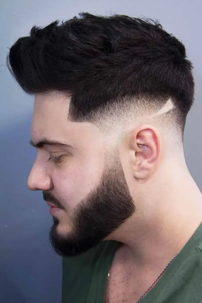  Low Fade Side Part