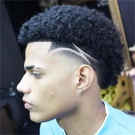 Textured Flat-Top with Lightning Design