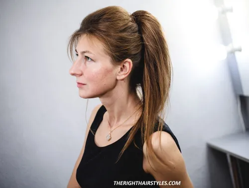 High Pony with Bouffant Volume