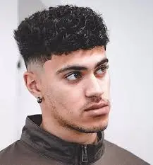 Skin Fade with Curly Hair