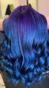 Blue and Purple Hair