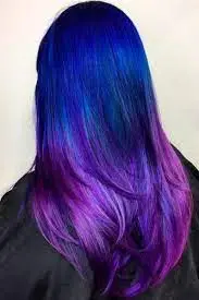 Purple Roots with Blue Highlights