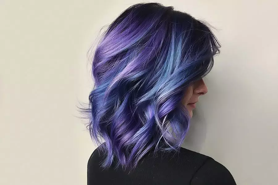  Blue and Purple Balayage Hair